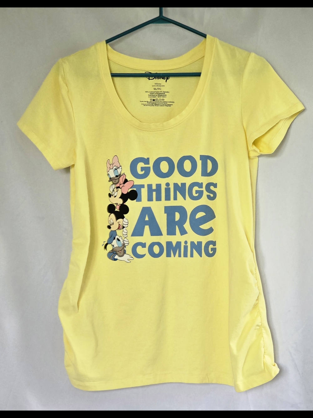 Size XL Maternity Disney 'Good Things Are Coming' Short Sleeve Tee